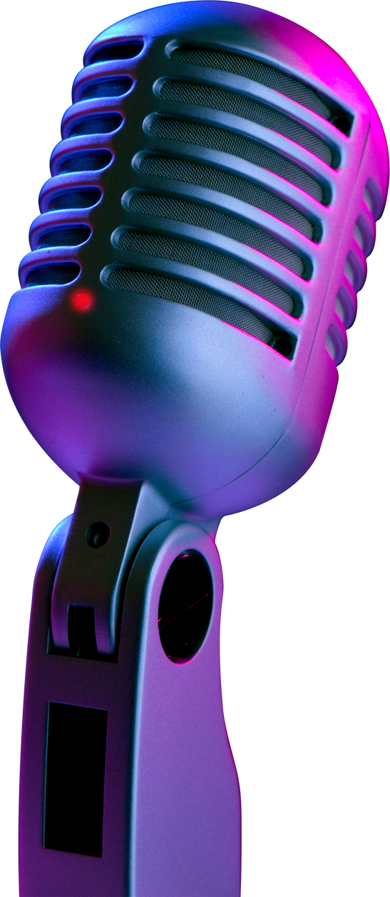 Vintage Microphone Cutout